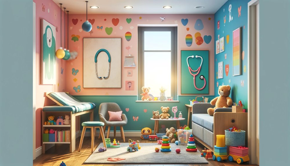Kinderzimmer im Arztstil