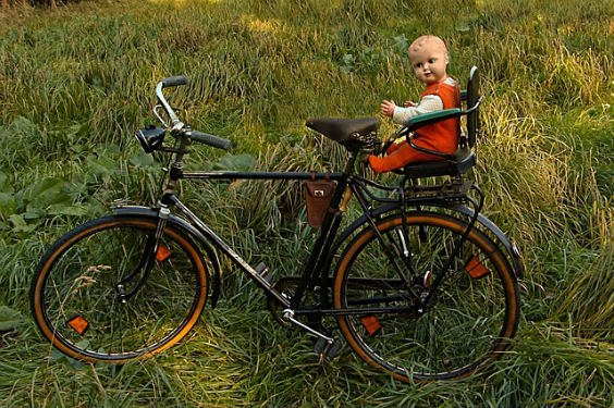 fahrrad baby puppe 564